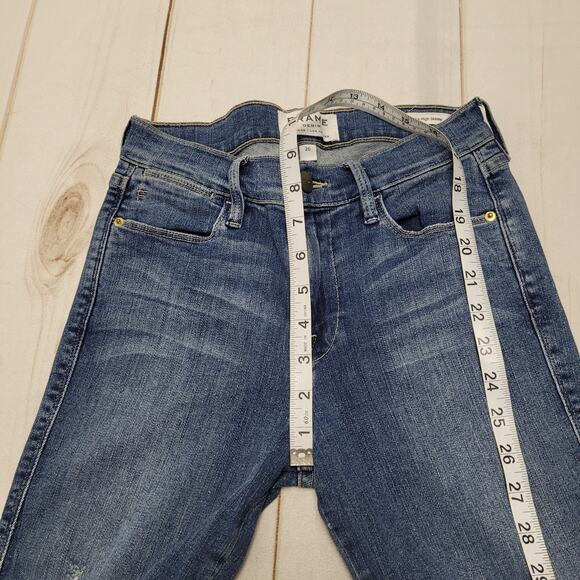 Frame Le high skinny jeans high rise ripped distressed - Picture 3 of 8